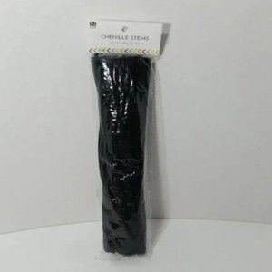 Chenille Stems Craft 150 Black 12 inch